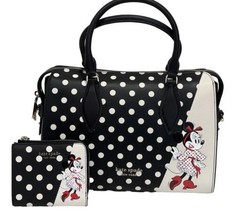 2-Pc Kate Spade Disney X Minnie Mouse Medium Satchel/Wallet Full Line Store NEW - £379.62 GBP