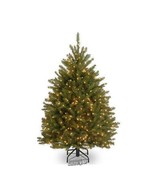 4&#39; Dunhill Fir Christmas Tree 200 Clear Lights Pre-Lit Pre-strung metal ... - £112.04 GBP
