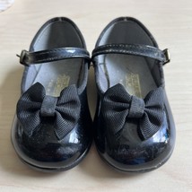 Vintage Cradle Jumpers Shoes Infant Girl Sz 2 Black Patent Leather Lifesize Doll - £12.01 GBP