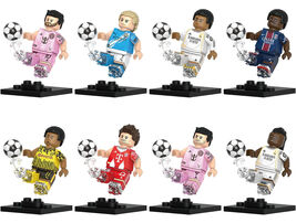 8Pcs World Cup 2026 Football Supper Star Minifigures Dembélé Vinicius Mini Block - $24.89