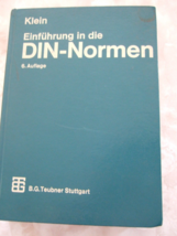 Einführung in die DIN-Normen (6th German Edition) by Martin Klein (1970) - £15.82 GBP