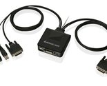 IOGEAR 2-Port USB VGA Cabled KVM Switch - 2048 x 1536 - Remote Button Sw... - £29.51 GBP+