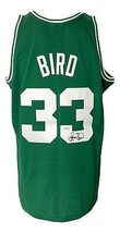 Larry Pájaro Firmado Celtics Verde M&amp;N Hardwood Clásicos Swingman Camiseta PSA - £315.03 GBP