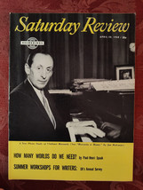 Rare Saturday Review Magazine April 30 1960 Vladimir Horowitz At Home - £34.45 GBP