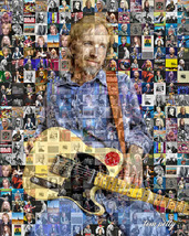 Tom Petty Photo Mosaic Wall Art- Over 50 Images of Petty Albums, Concert... - £27.49 GBP+