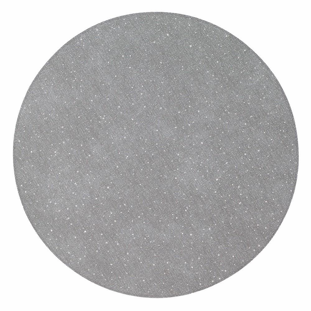 6 Bodrum Gem Silver Grey Easy Care Vinyl Round Placemats - £98.24 GBP