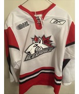 MENS Mississauga Ice Dogs CHL Reebok Lace Up Hockey Jersey Size S Fits L... - $135.38 CAD