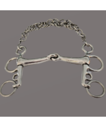 Stainless Steel English Pelham Bit 5&quot; Short Shank Broken Mouth - $29.99