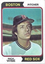 1974 Topps Rick Wise 84 Red Sox VG - £0.78 GBP