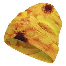 Mondxflaur Yellow Daisy Winter Beanie Hats Warm Men Women Knit Caps for ... - $18.99