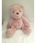Aurora Avery Pink Teddy Bear Plush Stuffed Animal Brown Nose Dusty Rose ... - £19.45 GBP