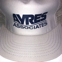Vintage Ayres Associates gray with Blue Snapback Advertising Trucker Hat - £7.58 GBP
