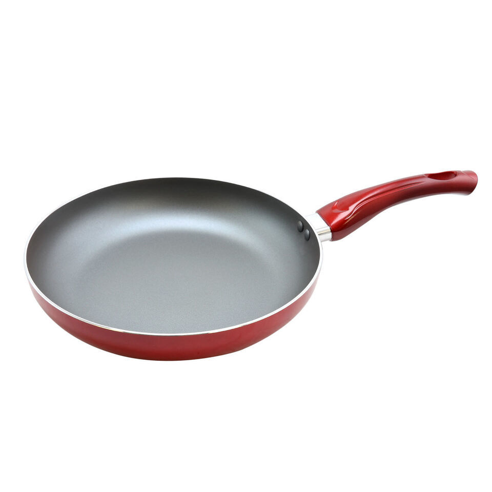 Oster Sato 10 Inch Aluminum Frying Pan in Metallic Red - $42.37