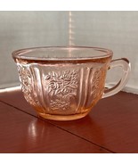 Vtg Sharon Pink Federal Glass Rose Cup - $13.51 CAD