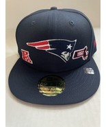 New England Patriots New Era 5950 Identity Fitted Hat Size 7 5/8 NFL Blu... - £39.07 GBP