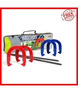 Durable Steel Horseshoe Set with Carrying Case - Perfect for Family Fun - $1,504.97 MXN