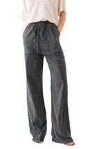 And The Why feeling alive chambray pants Charcoal - $24.75+