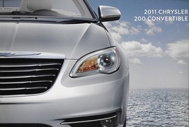 2011 Chrysler 200 CONVERTIBLE brochure catalog 11 US Touring Limited S - £6.39 GBP