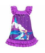 Disney Frozen Anna, Elsa and Olaf Flutter Sleeve Nightgown Sz 3 - $275.30 MXN