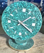 Malachite  Stone Clock  - £317.74 GBP