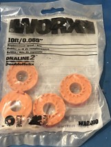 Worx Part # WA0010 Dnaline 2 Spool Replacement 10FEET 0.065&quot; 4 Pack - $8.90