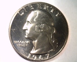 1967 Washington Quarter Special Mint Set Sms Superb Uncirculated Superb Unc. - £18.88 GBP
