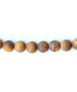 6mm Tiger Eye Frosted Matte Round Beads (10) TEN BEADS - £1.09 GBP