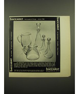 1968 Baccarat Decanters and Pitchers Ad - The crystal of Kings - £14.55 GBP
