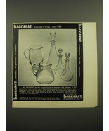 1968 Baccarat Decanters and Pitchers Ad - The crystal of Kings - £15.25 GBP