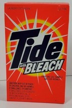 TIDE Detergent Ultra w/Bleach Vintage 1998 Sample Single Load Box Bilingual  - £7.07 GBP