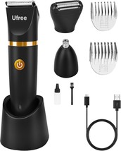 Ufree Body Hair Trimmer For Men, Manscape Ball &amp; Pubic Hair Trimmer, 3 In, Black - £33.76 GBP