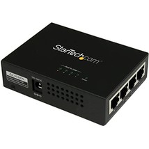 StarTech.com 4 Port Gigabit Midspan - PoE+ Injector - 802.3at and 802.3af - Wall - $193.50