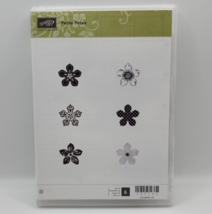 Stampin&#39; Up ! Petite Petals Rubber Stamp Set - Complete Set of 6 - 133155 - $9.74