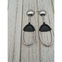 Stainless Measuring Spoons Set of 2 Black 1/2 Tsp 1/4 Tsp - £6.35 GBP