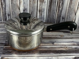 Vintage Revere Ware Small Saute&#39; Skillet Frying Pan w/ Lid - 7&quot; - £15.40 GBP