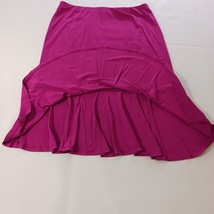 Express Design Studio Women Elastic Waist Pink Pull-On Pleated Button Skirt Sz S image 8