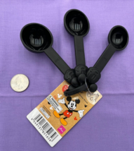 Disney Mickey Mouse Black Plastic Metric Measuring Spoon Set - Baking wi... - £11.87 GBP