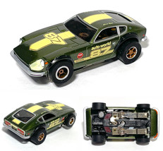 2022 AutoWorld 1973 DATSUN 240z HO Slot Car X-Traction Ultra-G #87 Olive Green - £29.89 GBP