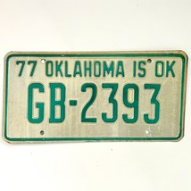 1977 United States Oklahoma Garfield County Passenger License Plate GB-2393 - €11,20 EUR