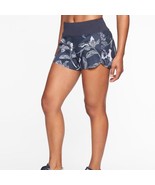 Athleta Laser Run Shorts Blue Floral SMALL Blue White Style 211390 Liner... - £19.45 GBP