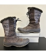 THE NORTH FACE 200 Gram Primaloft Brown &amp; Gray Lace Up Boots Nuptse Purn... - $44.55