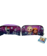 Disney Frozen Elsa Anna Olaf 9759FZ Zipper Pencil Case Bag Pouch Purple - $320.24 MXN
