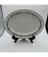 Vtg Noritake Goldvine Oval Serving Platter 13.5&quot; X 10.25&quot; Gold Rim - £22.78 GBP