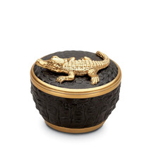 L'OBJET Crocodile Porcelain Candle 24K Gold Final Pink Champagne Scent - C490 - £136.28 GBP