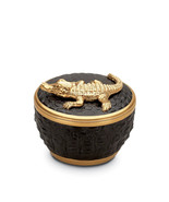 L&#39;OBJET Crocodile Porcelain Candle 24K Gold Final Pink Champagne Scent -... - £135.95 GBP