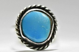 Turquoise ring southwest Sterling Silver women girls Size 5.75 - £24.45 GBP