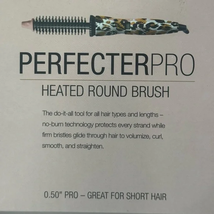 Calista Perfecter Pro Heated Round Brush (Cheetah) .50” - £47.78 GBP