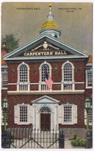 Postcard Carpenters Hall Philadelphia Pennsylvania - £2.28 GBP