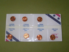 1982PD Unc Lincoln Cents All 7 Varieties - £6.22 GBP