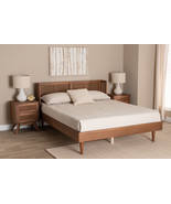 Sedona Ash Walnut 3-Piece King Size Bedroom Set w/Synthetic Rattan - $19,162.24 MXN